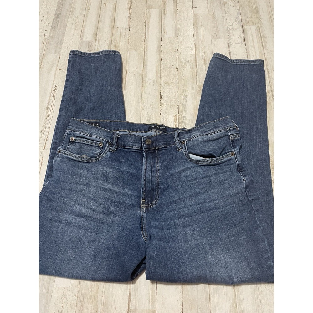 Lucky‎ Brand Men's 412 Straight Stretch Blue Denim Jeans Size 38x32